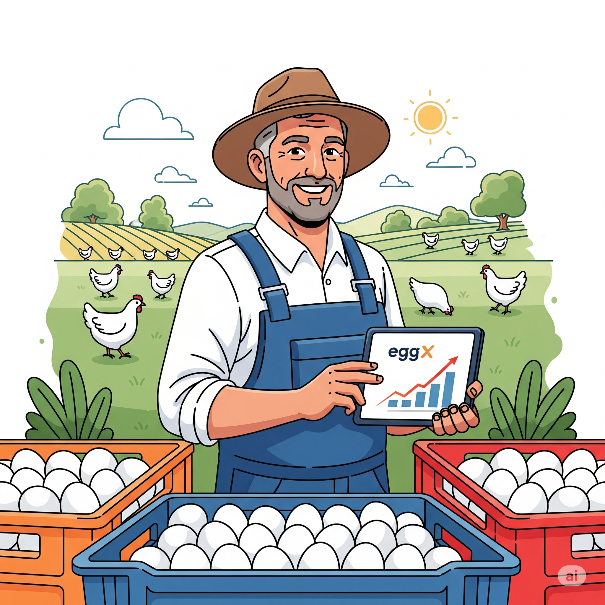 EggX for egg producers and farms - maximize revenue through auction platform